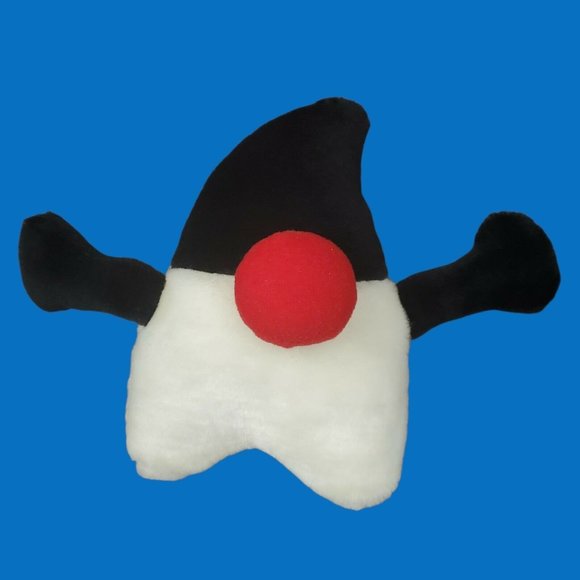 Vintage Sun Microsystems Duke Java Oracle Plush Stuffed Mascot Black White Toy